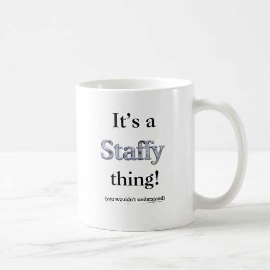 （犬）スタッフォードブルテリアテ コーヒーマグカップ (右)