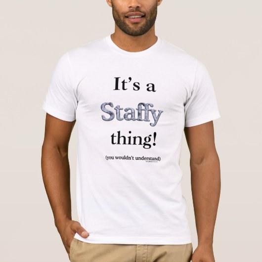 （犬）スタッフォードブルテリアテ Tシャツ (正面)