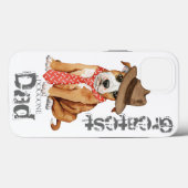 （犬）スタッフォードブルテリアパパ Case-Mate iPhoneケース (裏面 (横))