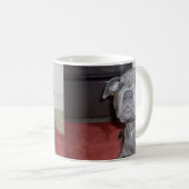 （犬）スタッフォードブルテリアパピーソーキー顔、 コーヒーマグカップ (正面右)