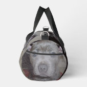 （犬）スタッフォードブルテリアパピー顔 ダッフルバッグ (右)