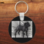 (犬)スタッフォードブルテリアモザイク キーホルダー (正面)