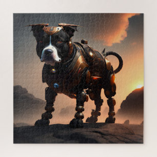 （犬）スタッフォードブルテリアロボット、ジグソーパズル ジグソーパズル