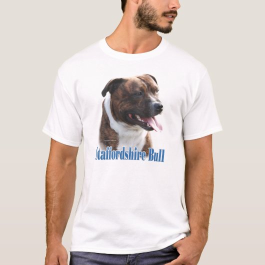 (犬)スタッフォードブルテリア名 Tシャツ (正面)