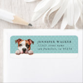 （犬）スタッフォードブルテリア差出人住所ラベル ラベル (インサイチュ)