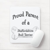 （犬）スタッフォードブルテリア誇りを持った親 マウスパッド (マウス)