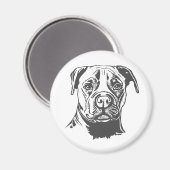 （犬）スタッフォードブルテリア マグネット (正面/裏面)