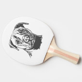 （犬）スタッフォードブルテリア 卓球ラケット (横)