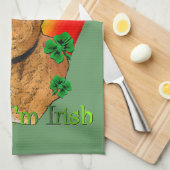 （犬）スタッフォードブルテリアSt patricks キッチンタオル (四つ折り)