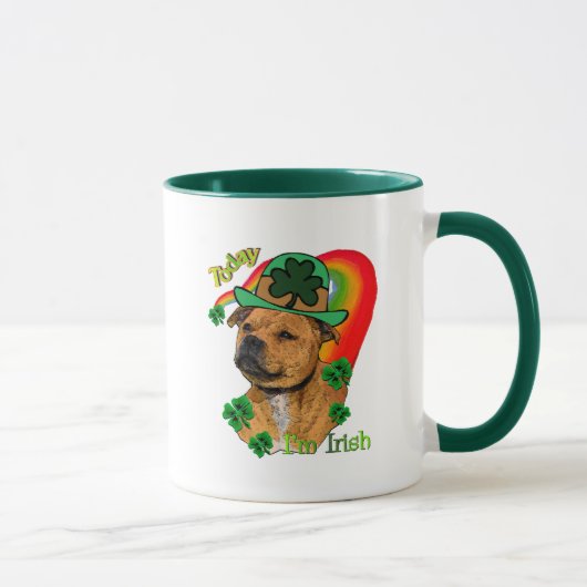 (犬)スタッフォードブルテリアSt patricks マグカップ (右)