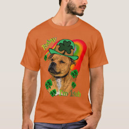 (犬)スタッフォードブルテリアSt patricks Tシャツ