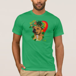 (犬)スタッフォードブルテリアSt patricks Tシャツ