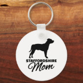 （犬）スタッフォード母 キーホルダー (正面)