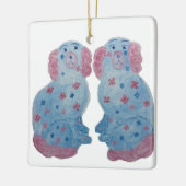 (犬)スタッフォード犬 セラミックオーナメント (左)