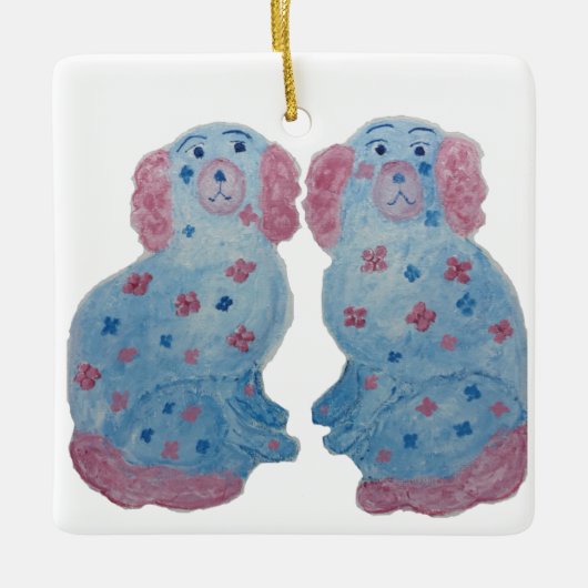 (犬)スタッフォード犬 セラミックオーナメント (正面)