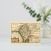 (犬)スタッフォード県旧古美術館地図 ポストカード (スタンド正面)