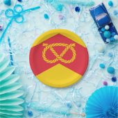 （犬）スタッフォード紙プレートのフラグ ペーパープレート (パーティー)