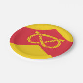 （犬）スタッフォード紙プレートのフラグ ペーパープレート (アングル)