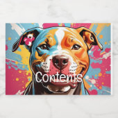 （犬）スタッフォード誕生日 フードラベル (シングルラベル)