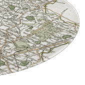 （犬）スタッフォード1793年の地図 カッティングボード (角)