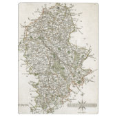 （犬）スタッフォード1793年の地図 クリップボード (裏面)