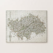 (犬)スタッフォード1793年の地図 ジグソーパズル (横)