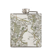 （犬）スタッフォード1793年の地図 フラスク (裏面)