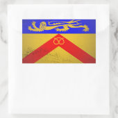 （犬）スタッフォード 長方形シール (バッグ)