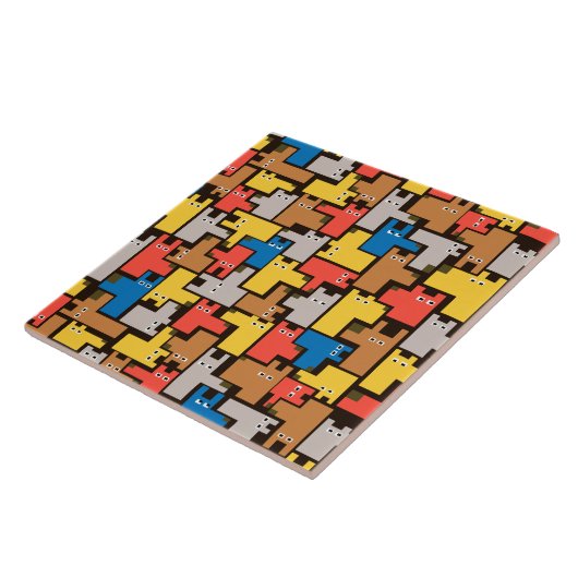 犬 タイル (側面)