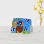 犬 • ティムAlbeは、8つを-カード老化させます カード (黄色い花)