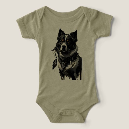 犬、ドリームキャッチャー、アミュレット、タリスマン。 (デザイン正面)