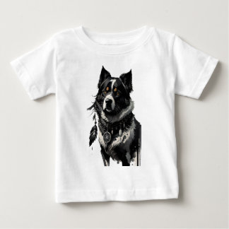 犬、ドリームキャッチャー、アミュレット、タリスマン。 ベビーTシャツ