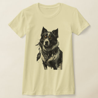 犬、ドリームキャッチャー、アミュレット、タリスマン。 Tシャツ