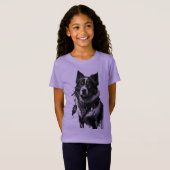 犬、ドリームキャッチャー、アミュレット、タリスマン。 Tシャツ (正面フル)