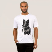 犬、ドリームキャッチャー、アミュレット、タリスマン。 Tシャツ (正面フル)