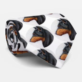 （犬）ドーベルマン・ピンシェルのポートレートのタイ ネクタイ (ロール)