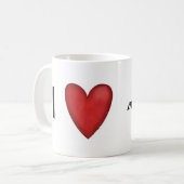 （犬）ドーベルマン・ピンシェルのマグ犬 コーヒーマグカップ (正面左)