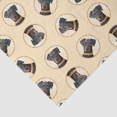 （犬）ドーベルマン・ピンシェルの絵画オリジナル 薄葉紙 (詳細)