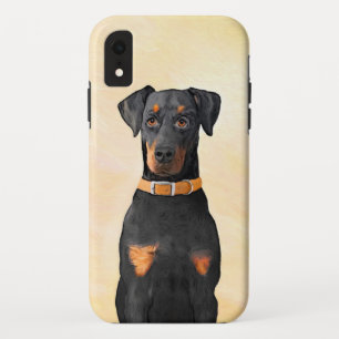 （犬）ドーベルマン・ピンシェルの絵画オリジナル iPhone XRケース