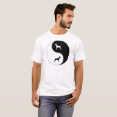 （犬）ドーベルマン・ピンシェルの陰陽 Tシャツ (正面フル)