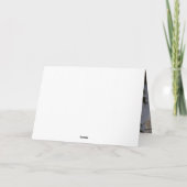 (犬)ドーベルマン・ピンシェルは雪のクリスマスを許す カード (裏面)