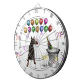 （犬）ドーベルマン・ピンシェルウィッシングハッピーニューイヤー2016 ダーツボード (正面右)