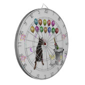 （犬）ドーベルマン・ピンシェルウィッシングハッピーニューイヤー2016 ダーツボード (正面左)