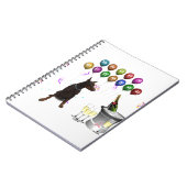 (犬)ドーベルマン・ピンシェルウィッシングハッピーニューイヤー2016 ノートブック (左側)