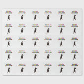 （犬）ドーベルマン・ピンシェルウィッシングハッピーニューイヤー2016 ラッピングペーパー (フラット)