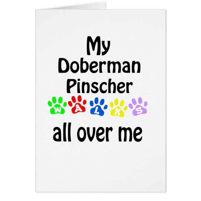 （犬）ドーベルマン・ピンシェルウォークデザイン (正面)