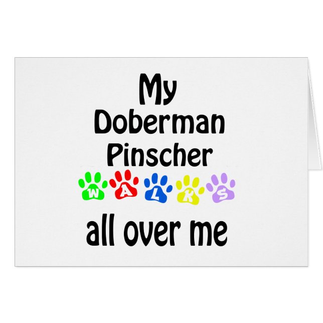 （犬）ドーベルマン・ピンシェルウォークデザイン (正面横)