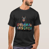 (犬)ドーベルマン・ピンシェルエバーパパ Tシャツ (正面)