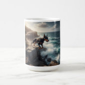 (犬)ドーベルマン・ピンシェルエレガントコーヒーマグ コーヒーマグカップ (中央)