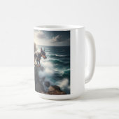 (犬)ドーベルマン・ピンシェルエレガントコーヒーマグ コーヒーマグカップ (正面右)